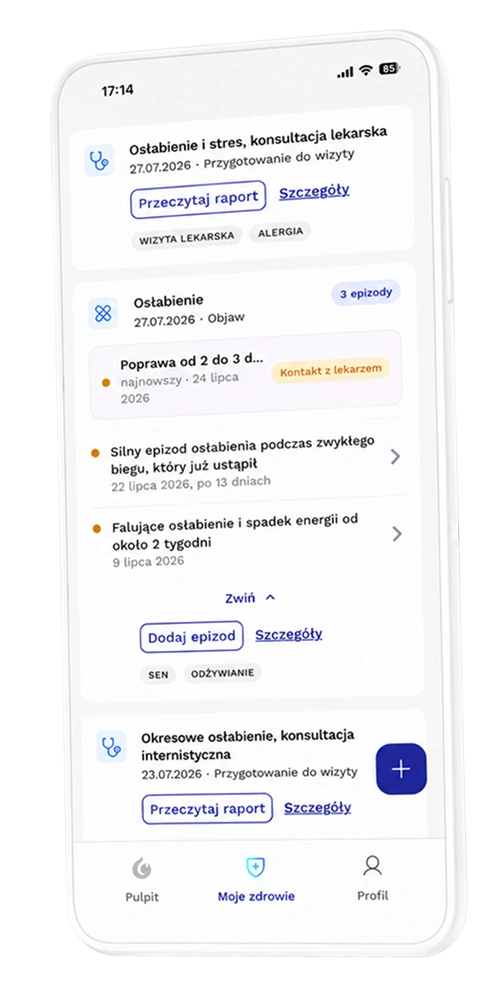 Podgląd aplikacji Diagu na dwóch telefonach